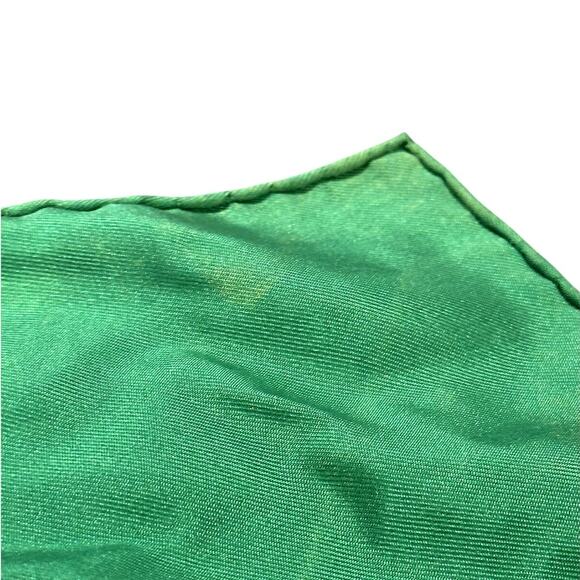 HERMES Scarf Silk Hommage A Charles Garnier Green -Preowned, no box, no care tag - Picture 8 of 12